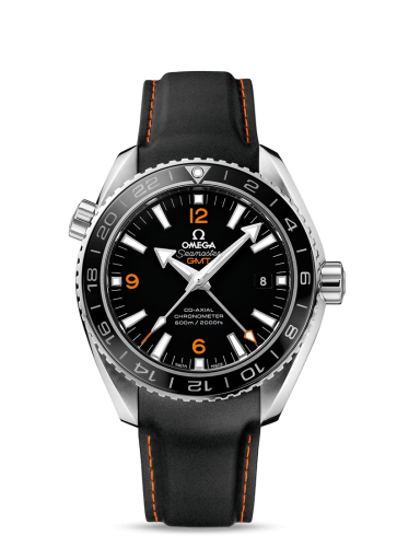 Omega Seamaster Planet Ocean 600M Co-Axial 43.5 GMT Stainless Steel / Orange Numerals / Rubber